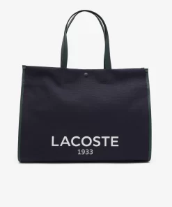 Lacoste Bags-Hertiage Canvas Cotton Tote Bag