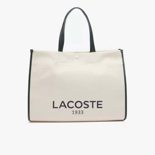 Lacoste Bags-Hertiage Canvas Cotton Tote Bag