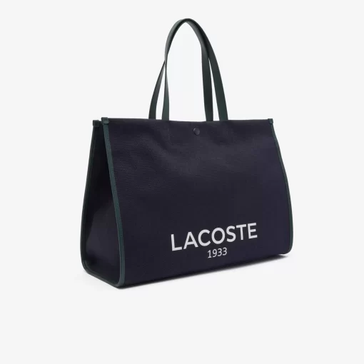 Lacoste Bags-Hertiage Canvas Cotton Tote Bag