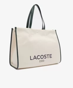 Lacoste Bags-Hertiage Canvas Cotton Tote Bag