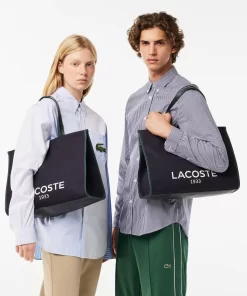 Lacoste Bags-Hertiage Canvas Cotton Tote Bag