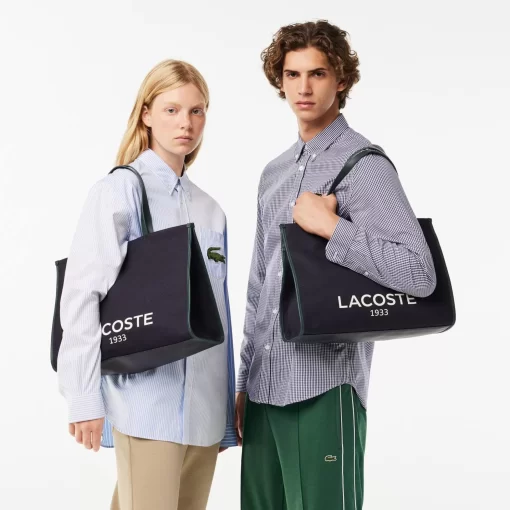 Lacoste Bags-Hertiage Canvas Cotton Tote Bag