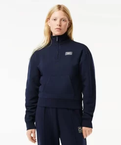 Lacoste Sweatshirts-High Neck Zipped Fleece Jogger Sweatshirt