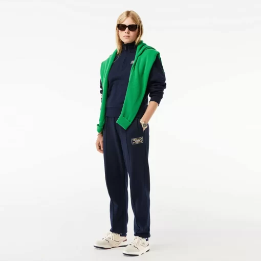 Lacoste Sweatshirts-High Neck Zipped Fleece Jogger Sweatshirt