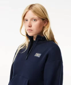 Lacoste Sweatshirts-High Neck Zipped Fleece Jogger Sweatshirt