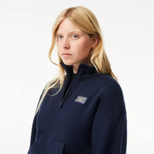 Lacoste Sweatshirts-High Neck Zipped Fleece Jogger Sweatshirt