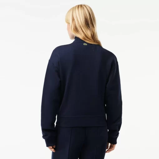 Lacoste Sweatshirts-High Neck Zipped Fleece Jogger Sweatshirt