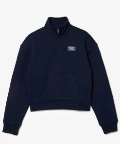 Lacoste Sweatshirts-High Neck Zipped Fleece Jogger Sweatshirt