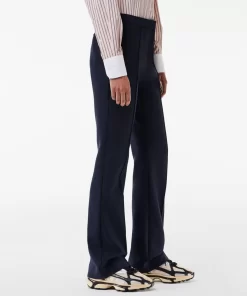 Lacoste Trousers & Shorts-High Waist, Flared Cut Dress Pants