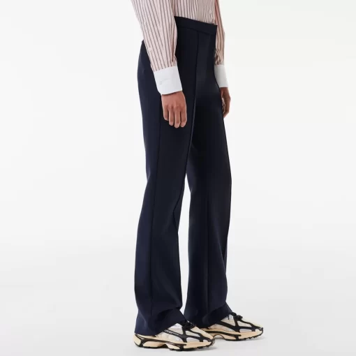 Lacoste Trousers & Shorts-High Waist, Flared Cut Dress Pants