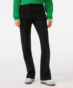 Lacoste Trousers & Shorts-High Waist, Flared Cut Dress Pants