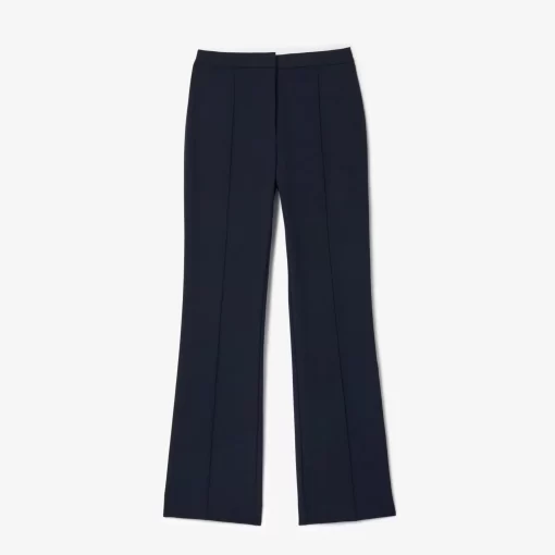 Lacoste Trousers & Shorts-High Waist, Flared Cut Dress Pants