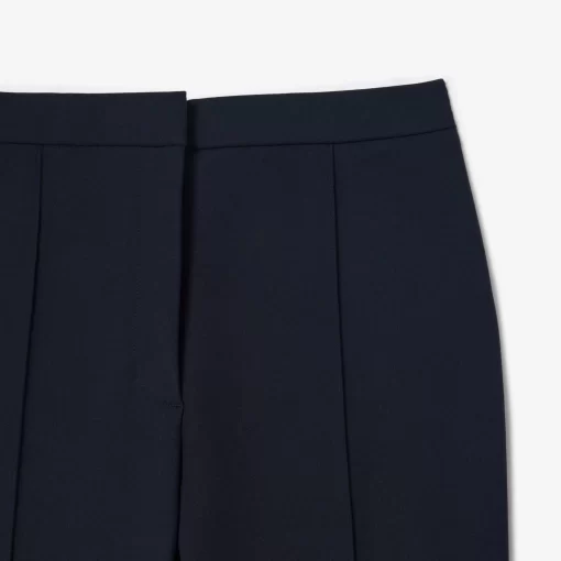 Lacoste Trousers & Shorts-High Waist, Flared Cut Dress Pants