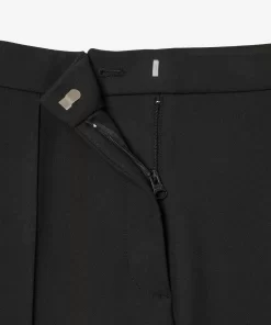 Lacoste Trousers & Shorts-High Waist, Flared Cut Dress Pants