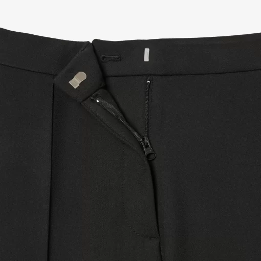 Lacoste Trousers & Shorts-High Waist, Flared Cut Dress Pants