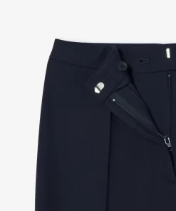 Lacoste Trousers & Shorts-High Waist, Flared Cut Dress Pants