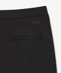 Lacoste Trousers & Shorts-High Waist, Flared Cut Dress Pants