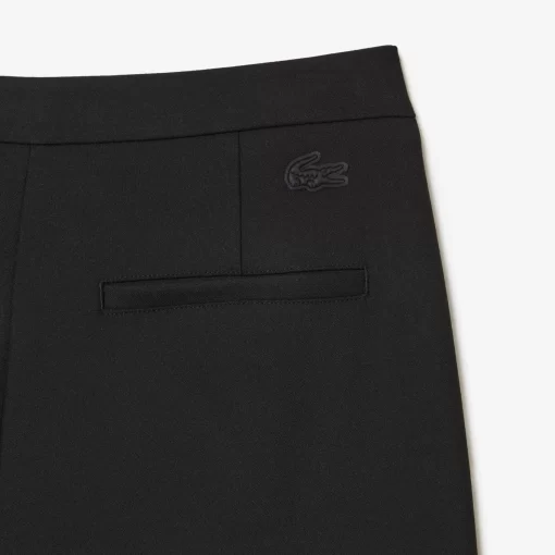 Lacoste Trousers & Shorts-High Waist, Flared Cut Dress Pants