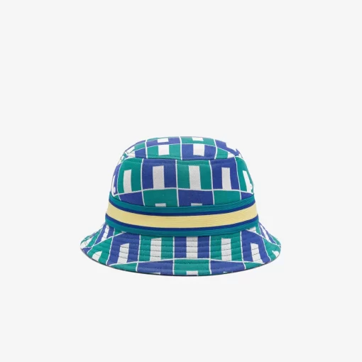 Lacoste Caps & Hats-Interlock Jacquard Patterned Bucket Hat