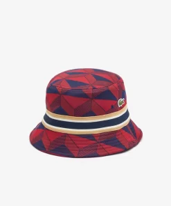 Lacoste Caps & Hats-Interlock Jacquard Patterned Bucket Hat