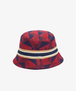 Lacoste Caps & Hats-Interlock Jacquard Patterned Bucket Hat