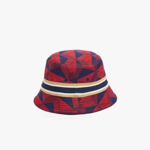 Lacoste Caps & Hats-Interlock Jacquard Patterned Bucket Hat