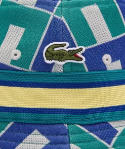 Lacoste Caps & Hats-Interlock Jacquard Patterned Bucket Hat