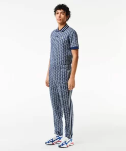 Lacoste Trousers & Shorts-Jacquard Monogrammed Paris Tracksuit Bottoms