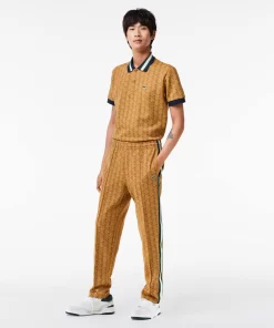 Lacoste Trousers & Shorts-Jacquard Monogrammed Paris Tracksuit Bottoms