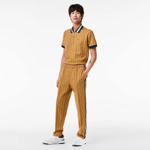 Lacoste Trousers & Shorts-Jacquard Monogrammed Paris Tracksuit Bottoms