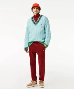 Lacoste Trousers & Shorts-Jacquard Monogrammed Paris Tracksuit Bottoms