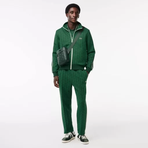 Lacoste Trousers & Shorts-Jacquard Monogrammed Paris Tracksuit Bottoms