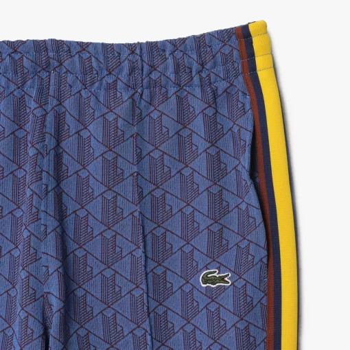 Lacoste Trousers & Shorts-Jacquard Monogrammed Paris Tracksuit Bottoms