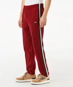 Lacoste Trousers & Shorts-Jacquard Monogrammed Paris Tracksuit Bottoms