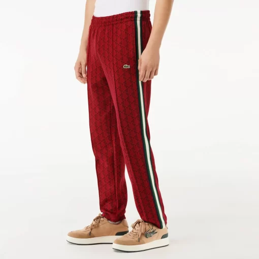 Lacoste Trousers & Shorts-Jacquard Monogrammed Paris Tracksuit Bottoms