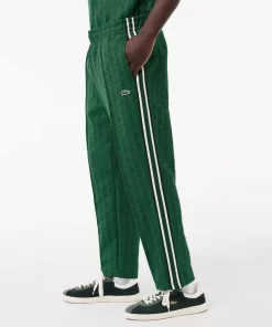 Lacoste Trousers & Shorts-Jacquard Monogrammed Paris Tracksuit Bottoms