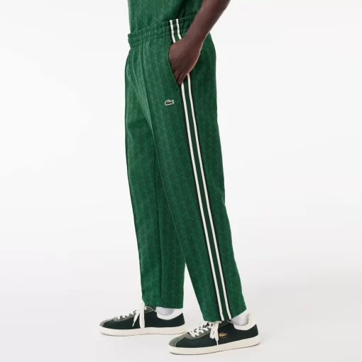 Lacoste Trousers & Shorts-Jacquard Monogrammed Paris Tracksuit Bottoms