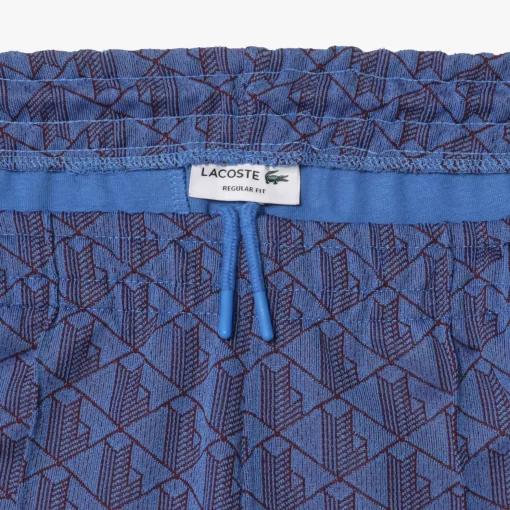 Lacoste Trousers & Shorts-Jacquard Monogrammed Paris Tracksuit Bottoms