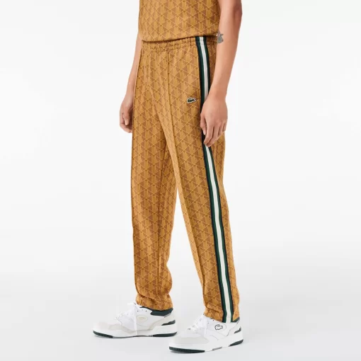 Lacoste Trousers & Shorts-Jacquard Monogrammed Paris Tracksuit Bottoms