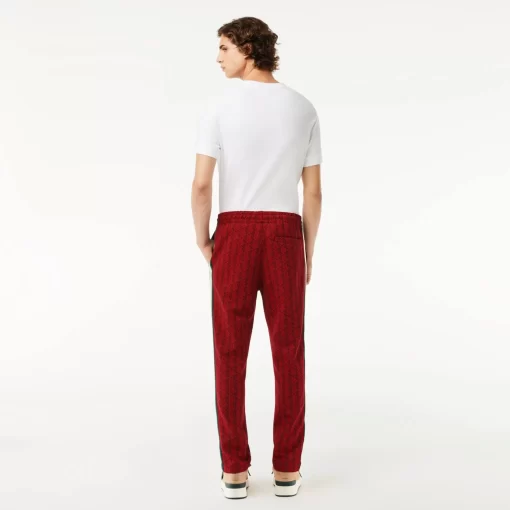 Lacoste Trousers & Shorts-Jacquard Monogrammed Paris Tracksuit Bottoms