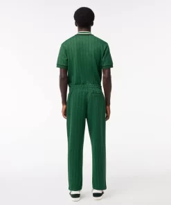 Lacoste Trousers & Shorts-Jacquard Monogrammed Paris Tracksuit Bottoms