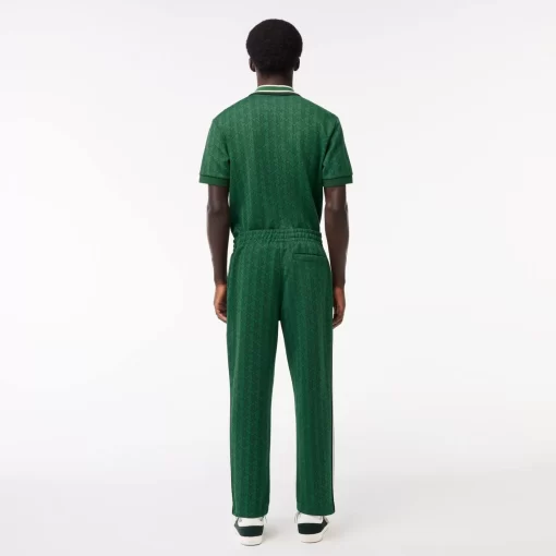 Lacoste Trousers & Shorts-Jacquard Monogrammed Paris Tracksuit Bottoms