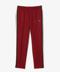 Lacoste Trousers & Shorts-Jacquard Monogrammed Paris Tracksuit Bottoms