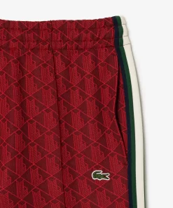 Lacoste Trousers & Shorts-Jacquard Monogrammed Paris Tracksuit Bottoms