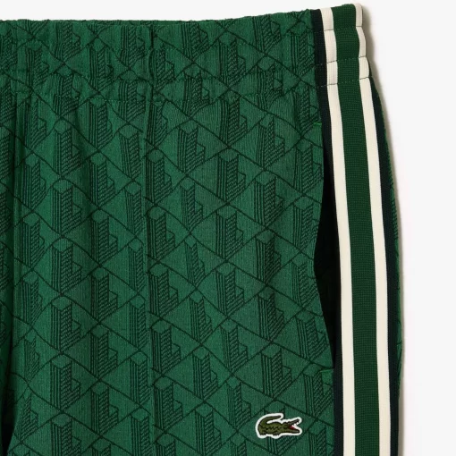 Lacoste Trousers & Shorts-Jacquard Monogrammed Paris Tracksuit Bottoms