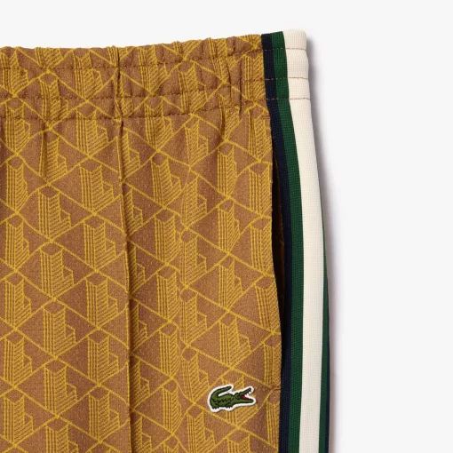 Lacoste Trousers & Shorts-Jacquard Monogrammed Paris Tracksuit Bottoms