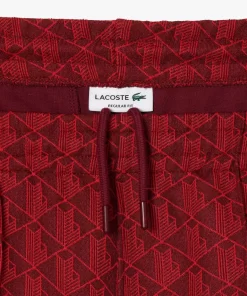 Lacoste Trousers & Shorts-Jacquard Monogrammed Paris Tracksuit Bottoms