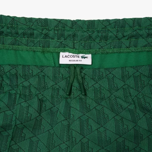 Lacoste Trousers & Shorts-Jacquard Monogrammed Paris Tracksuit Bottoms