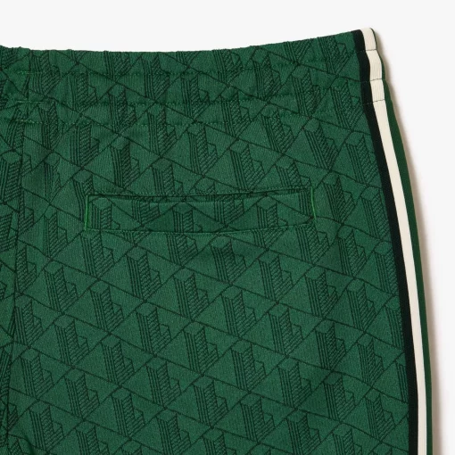 Lacoste Trousers & Shorts-Jacquard Monogrammed Paris Tracksuit Bottoms