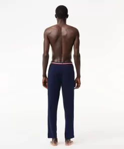 Lacoste Underwear & Lounge Wear-Jersey Pyjama Pant With Three-Tone Waistband